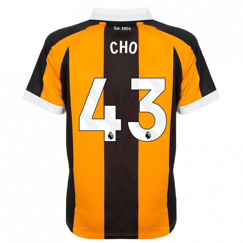 Danxen Homem Camisola Mohamed-Ali Cho #43 Laranja Preto Branco Principal 2026/27 Camisa
