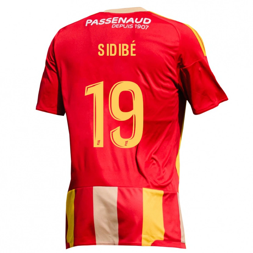 Danxen Homem Camisola Djibril Sidibé #19 Amarelo Vermelho Verde Principal 2026/27 Camisa