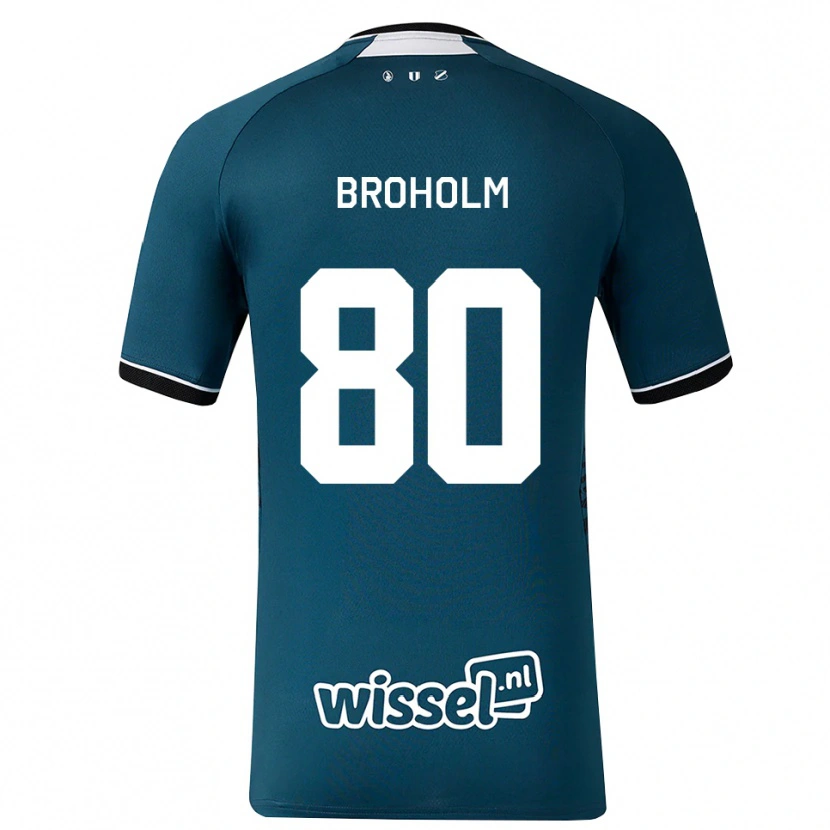 Danxen Homem Camisola Marius Broholm #80 Darkslategray Branco Alternativa 2026/27 Camisa
