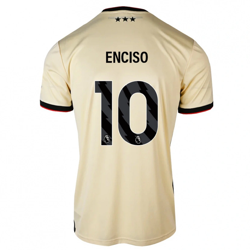 Danxen Homem Camisola Julio Enciso #10 Chiffon De Limão Preto Vermelho Alternativa 2026/27 Camisa