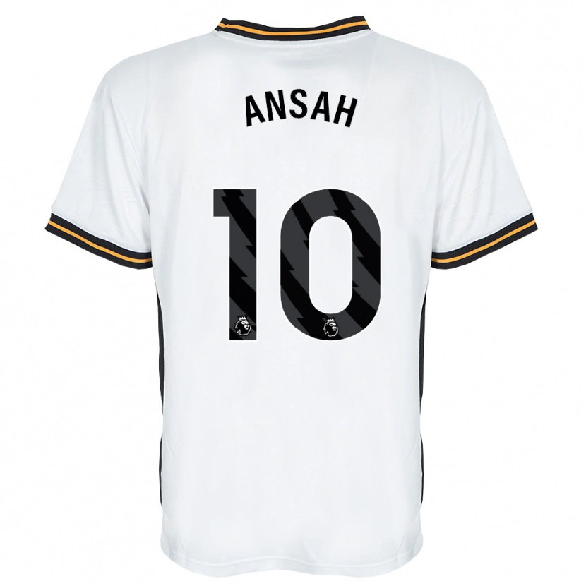 Danxen Homem Camisola Ilyas Ansah #10 Branco Laranja Preto Alternativa 2026/27 Camisa