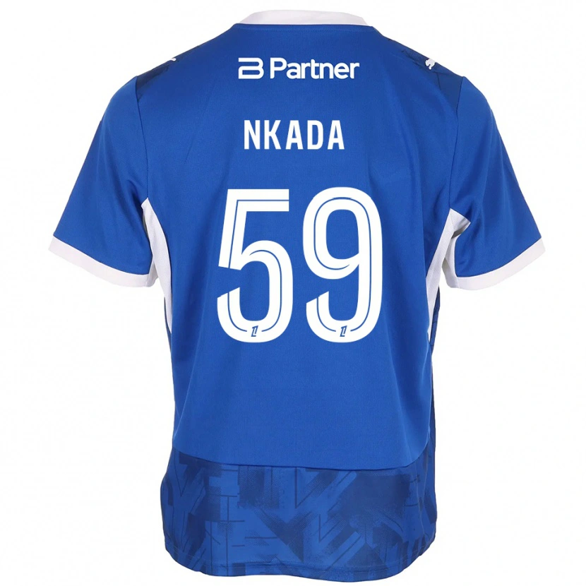 Danxen Homem Camisola Timothé Nkada #59 Azul Médio Branco Principal 2026/27 Camisa