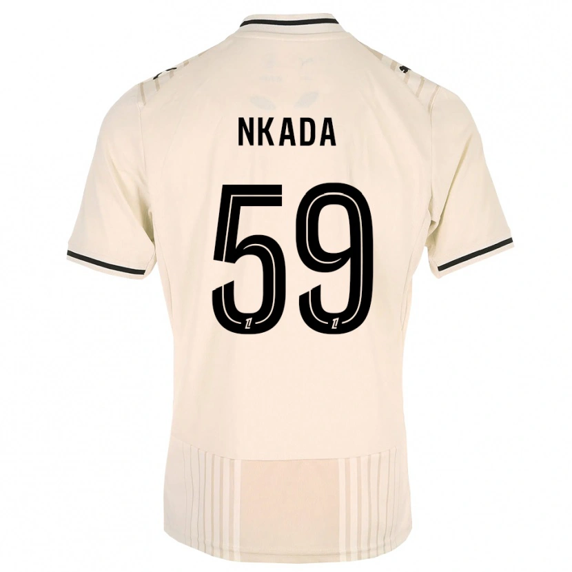 Danxen Homem Camisola Timothé Nkada #59 Renda Preta Branco Antigo Alternativa 2026/27 Camisa