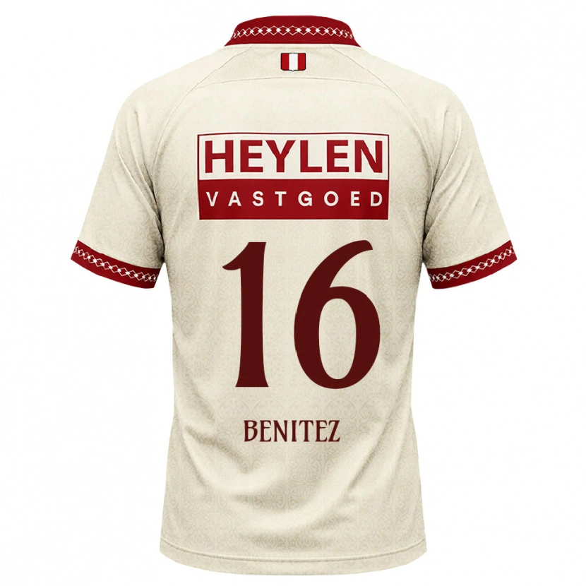Danxen Mulher Camisola Mauricio Benítez #16 Beige Vermelho Alternativa 2026/27 Camisa