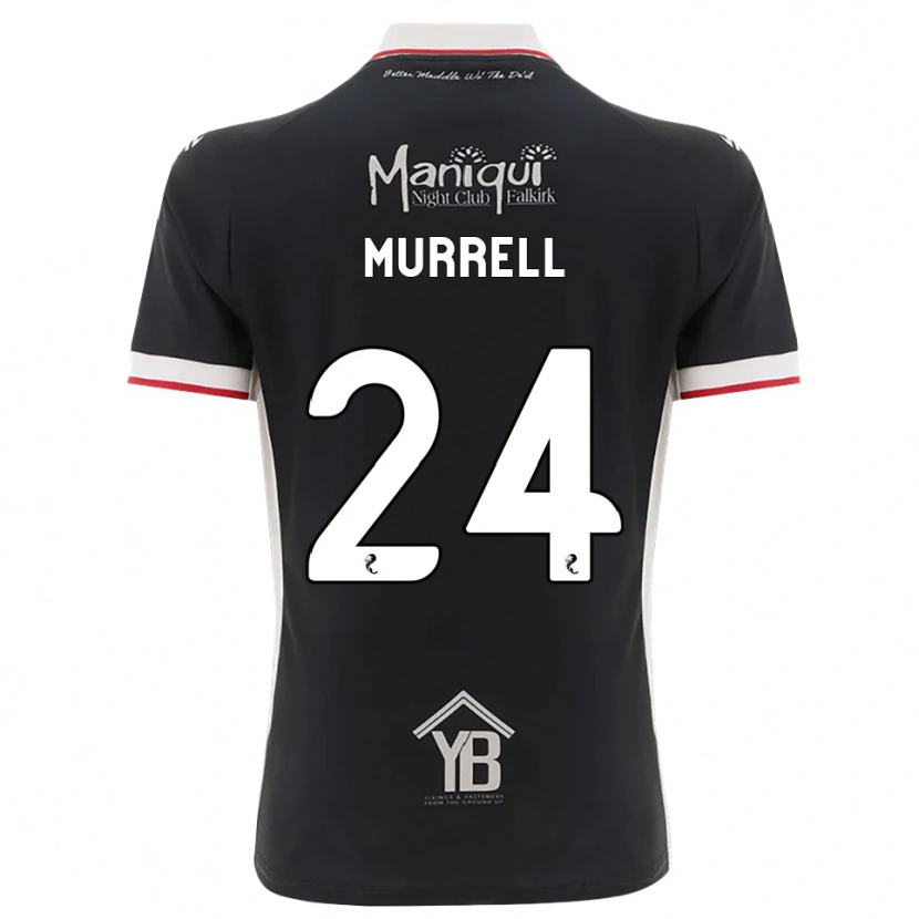 Danxen Mulher Camisola Jacob Murrell #24 Preto Branco Vermelho Principal 2026/27 Camisa