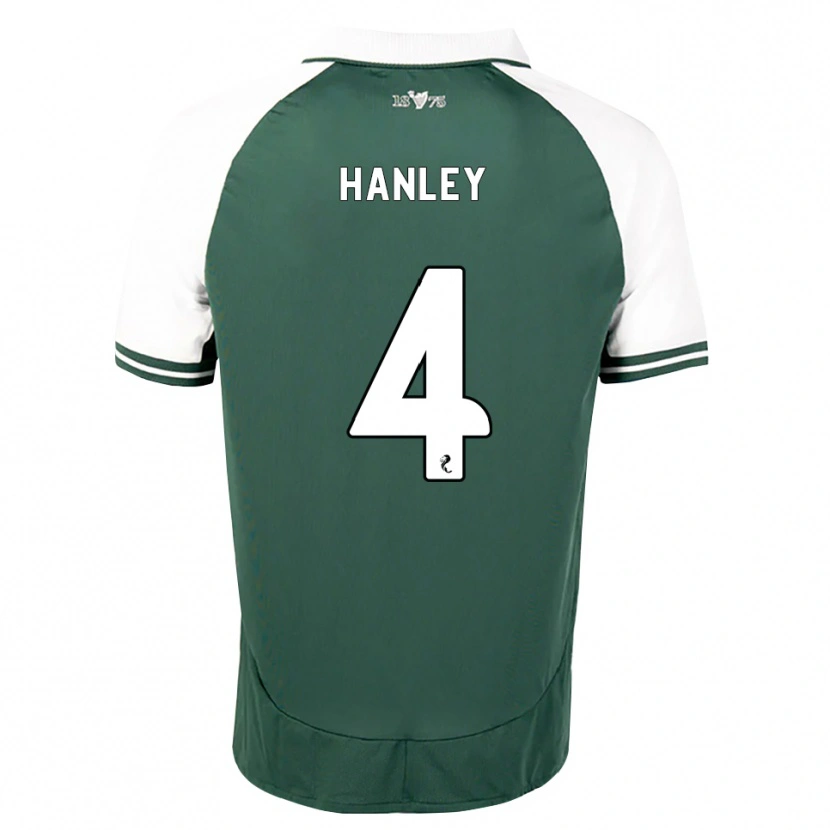 Danxen Mulher Camisola Grant Hanley #4 Verde Mar Branco Principal 2026/27 Camisa