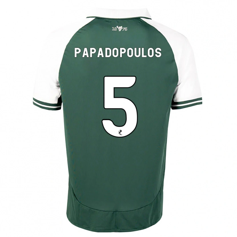 Danxen Mulher Camisola Stacey Papadopoulos #5 Verde Mar Branco Principal 2026/27 Camisa