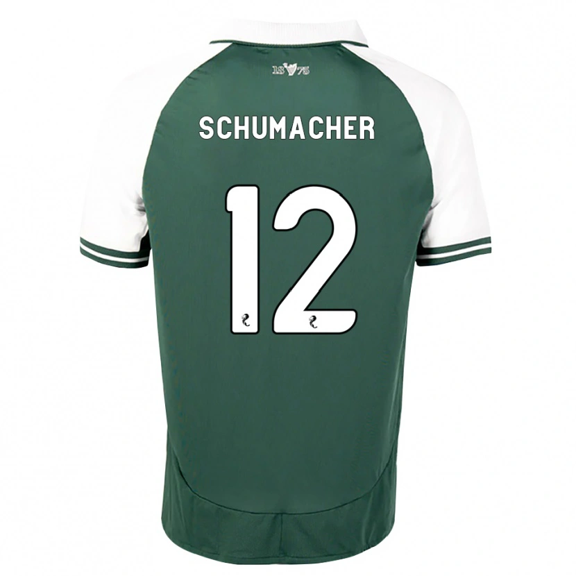Danxen Mulher Camisola Noa Schumacher #12 Verde Mar Branco Principal 2026/27 Camisa
