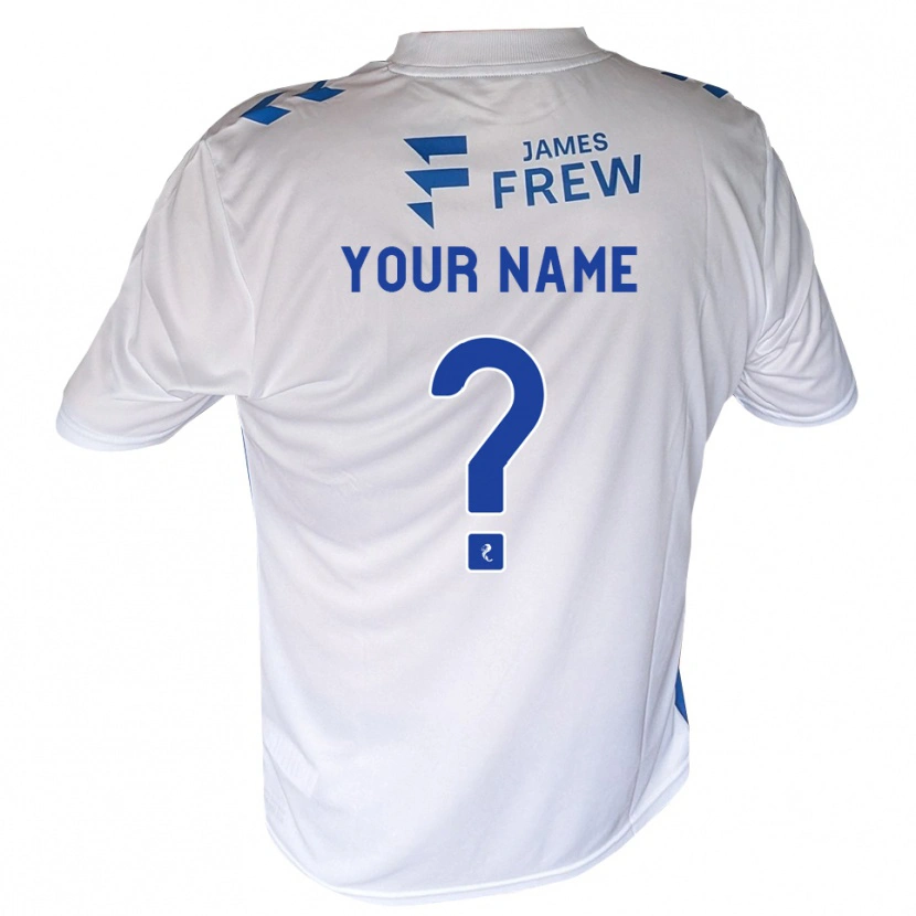 Danxen Mulher Camisola Seu Nome #0 Azul Real Branco Principal 2026/27 Camisa
