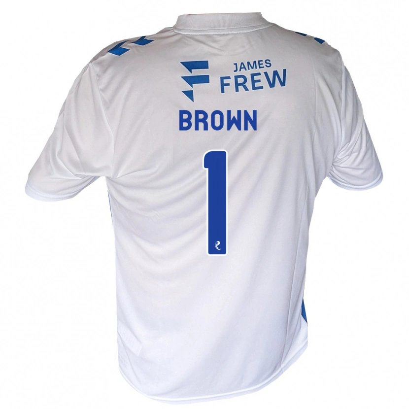 Danxen Mulher Camisola Dylan Brown #1 Azul Real Branco Principal 2026/27 Camisa