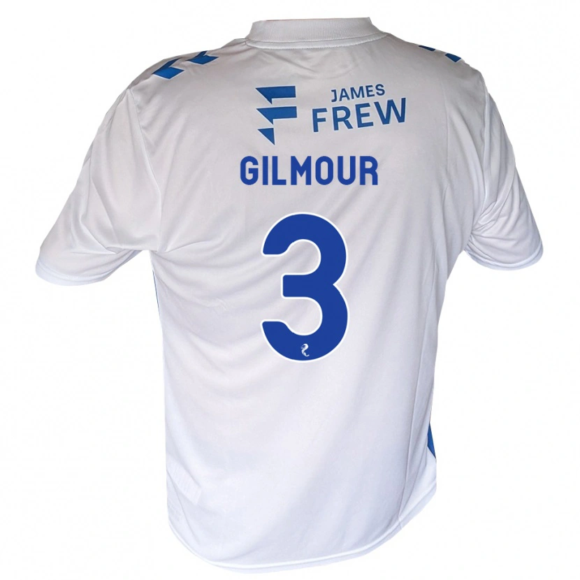 Danxen Mulher Camisola Josh Gilmour #3 Azul Real Branco Principal 2026/27 Camisa