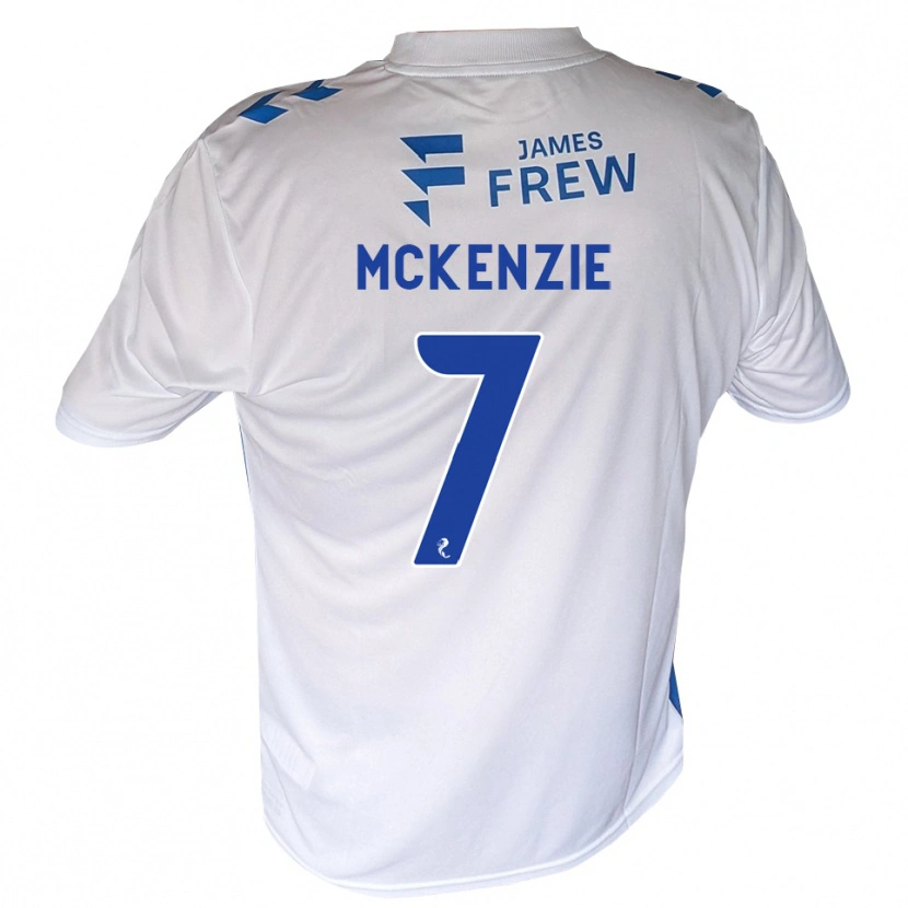 Danxen Mulher Camisola Rory Mckenzie #7 Azul Real Branco Principal 2026/27 Camisa