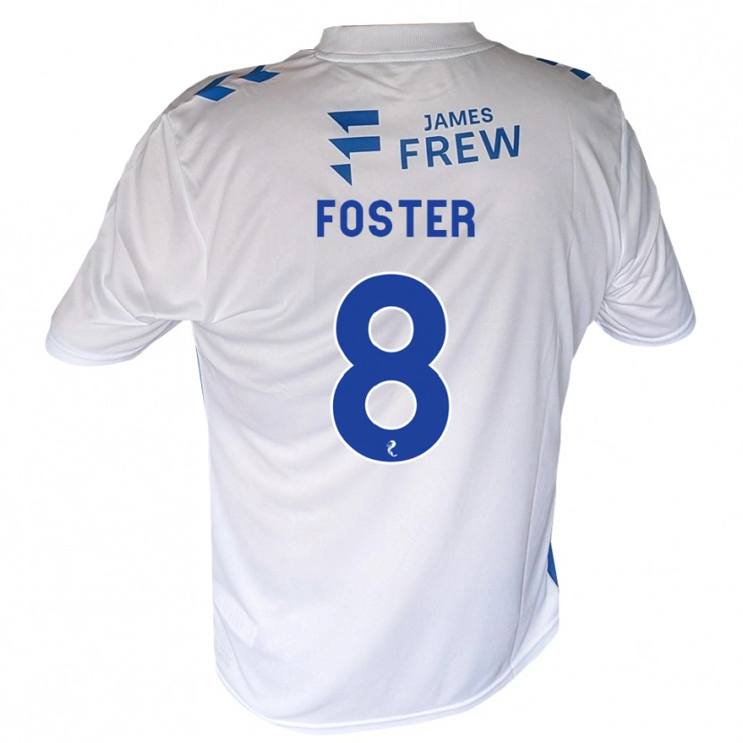 Danxen Mulher Camisola Logan Foster #8 Azul Real Branco Principal 2026/27 Camisa