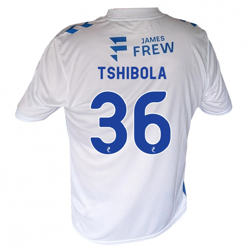 Danxen Mulher Camisola Aaron Tshibola #36 Azul Real Branco Principal 2026/27 Camisa