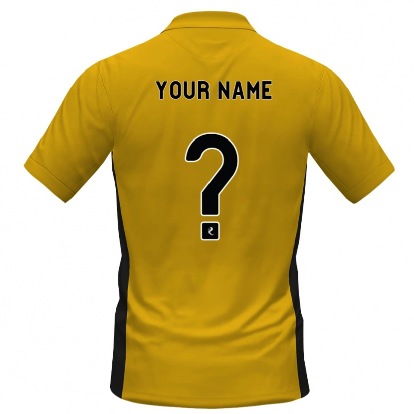 Danxen Mulher Camisola Seu Nome #0 Laranja Preto Principal 2026/27 Camisa