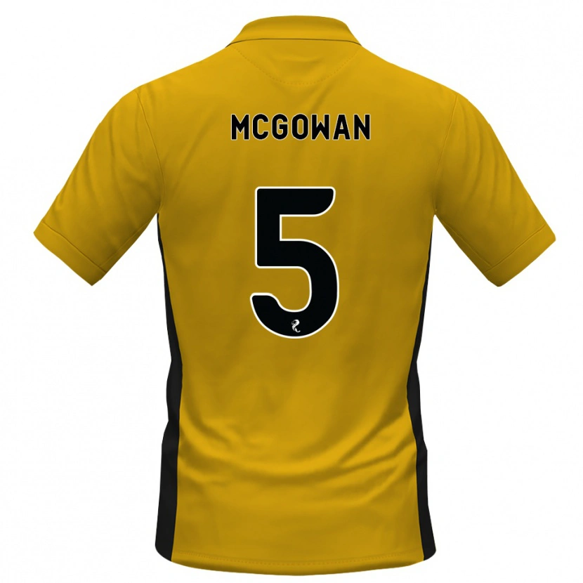 Danxen Mulher Camisola Ryan Mcgowan #5 Laranja Preto Principal 2026/27 Camisa