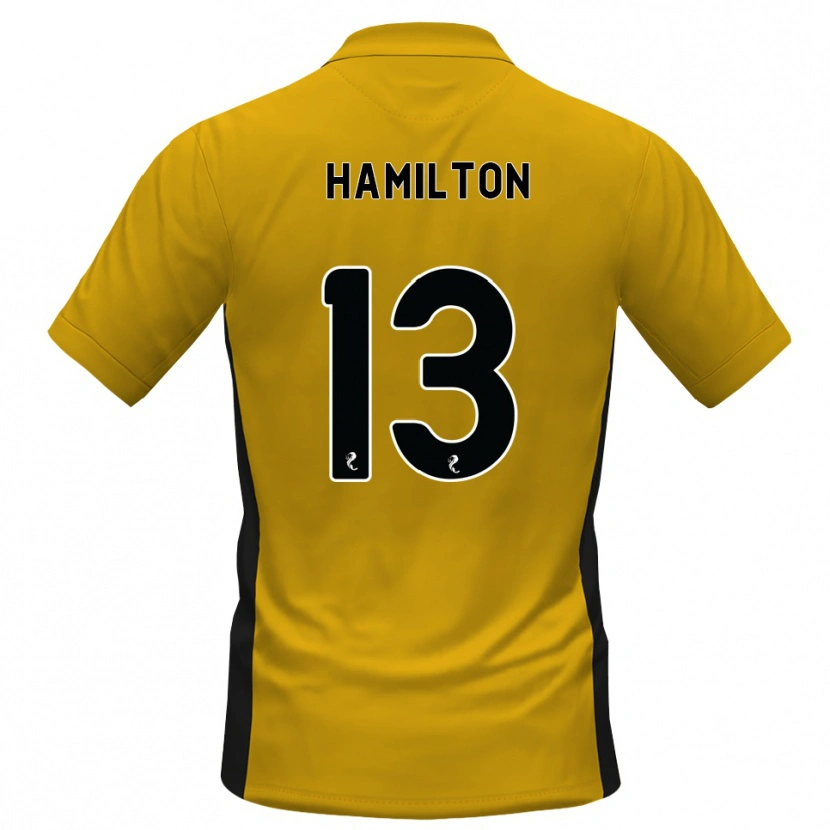 Danxen Mulher Camisola Jack Hamilton #13 Laranja Preto Principal 2026/27 Camisa