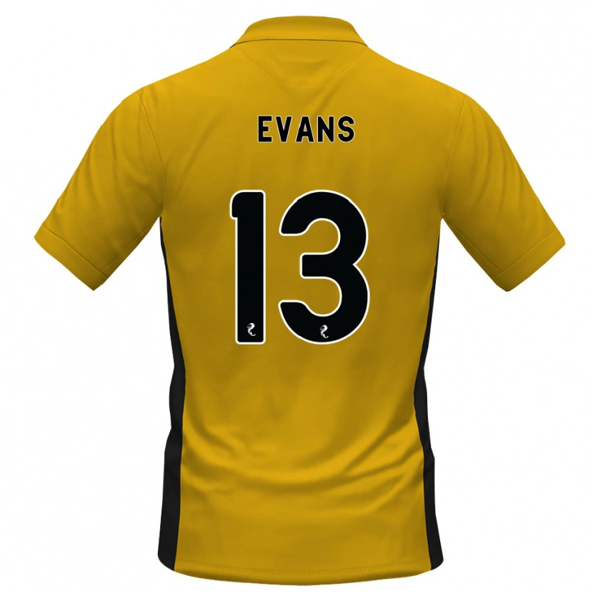 Danxen Mulher Camisola Lauren Evans #13 Laranja Preto Principal 2026/27 Camisa