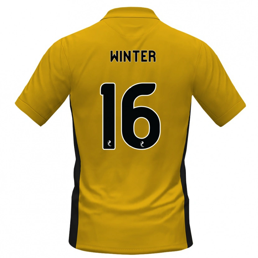 Danxen Mulher Camisola Andy Winter #16 Laranja Preto Principal 2026/27 Camisa
