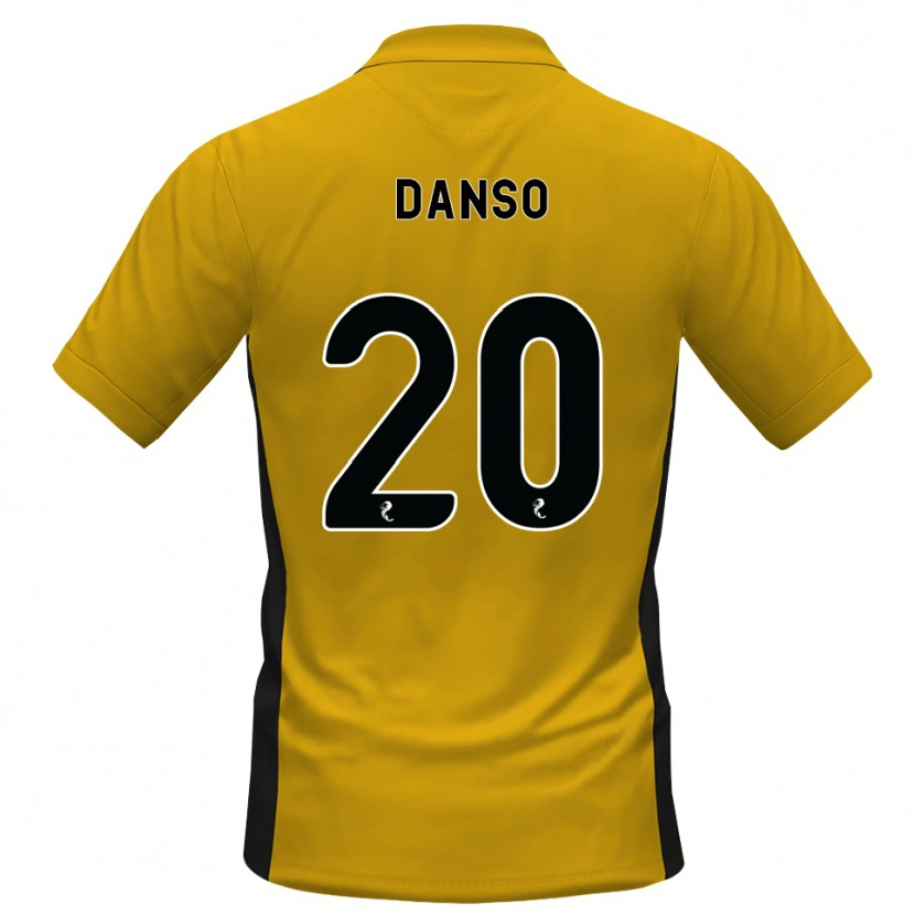 Danxen Mulher Camisola Emmanuel Danso #20 Laranja Preto Principal 2026/27 Camisa