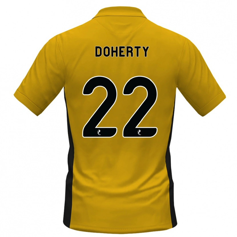 Danxen Mulher Camisola Jordan Doherty #22 Laranja Preto Principal 2026/27 Camisa