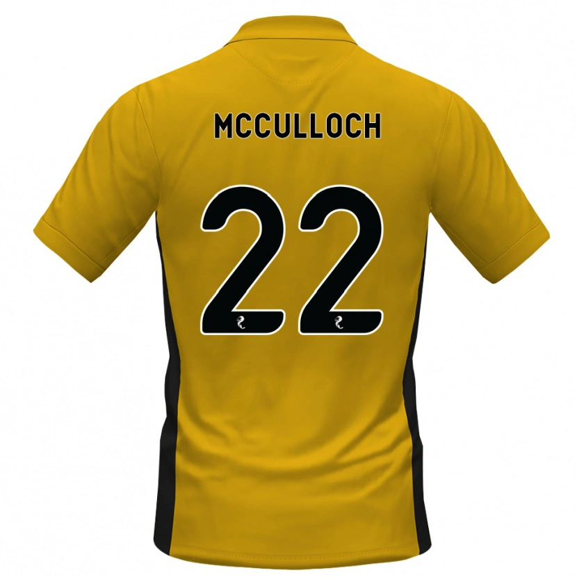 Danxen Mulher Camisola Seren Mcculloch #22 Laranja Preto Principal 2026/27 Camisa