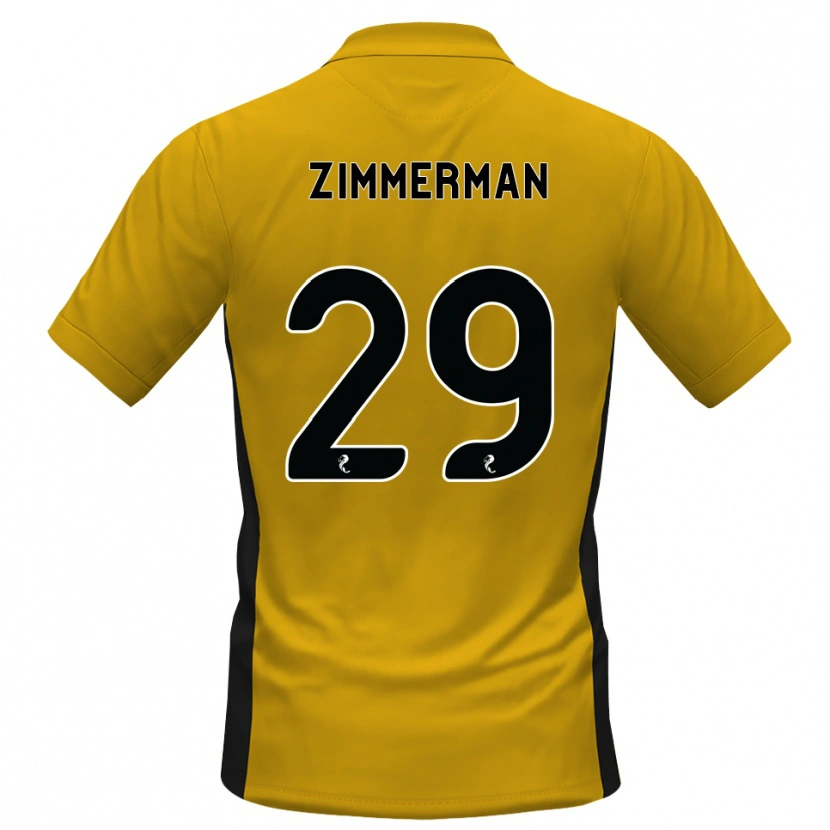 Danxen Mulher Camisola Joshua Zimmerman #29 Laranja Preto Principal 2026/27 Camisa