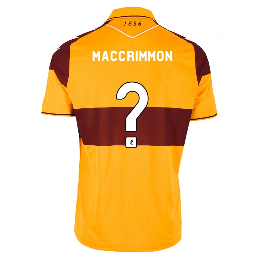 Danxen Mulher Camisola Scott Maccrimmon #0 Marrom Laranja Principal 2026/27 Camisa