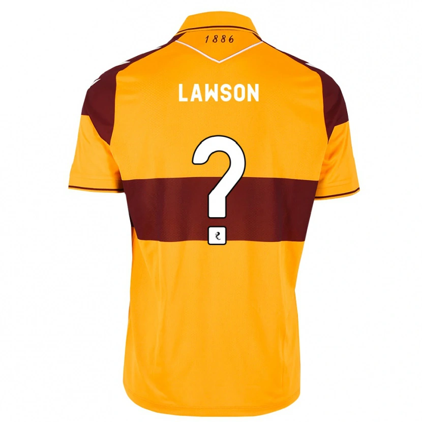 Danxen Mulher Camisola Nathan Lawson #0 Marrom Laranja Principal 2026/27 Camisa