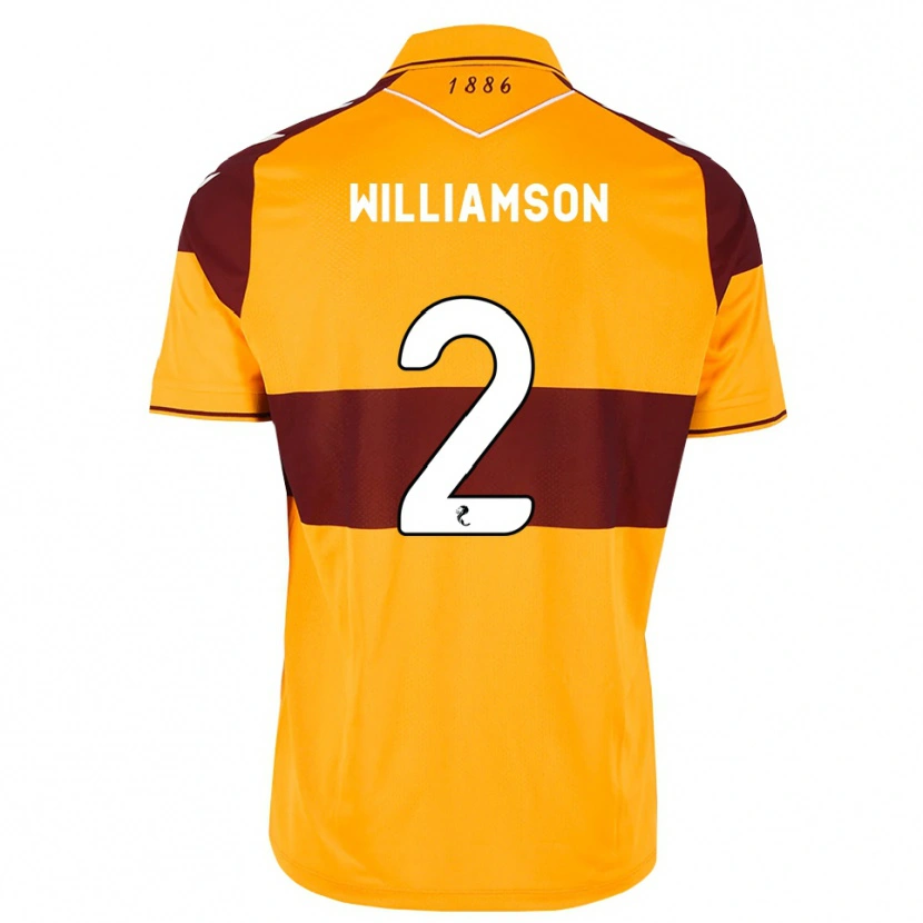 Danxen Mulher Camisola Scott Williamson #2 Marrom Laranja Principal 2026/27 Camisa