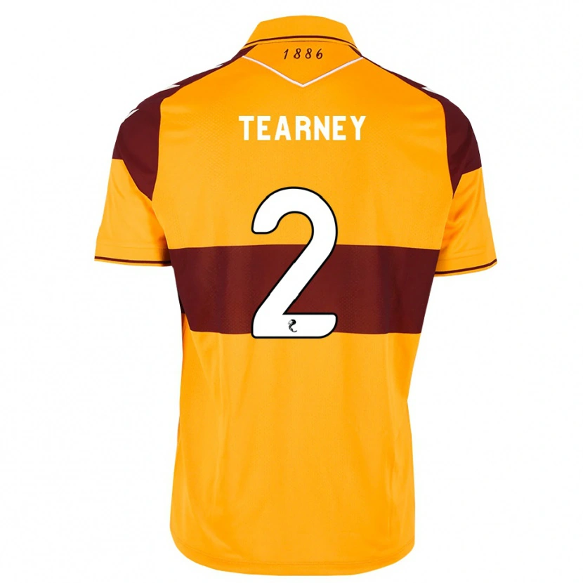 Danxen Mulher Camisola Aiden Tearney #2 Marrom Laranja Principal 2026/27 Camisa