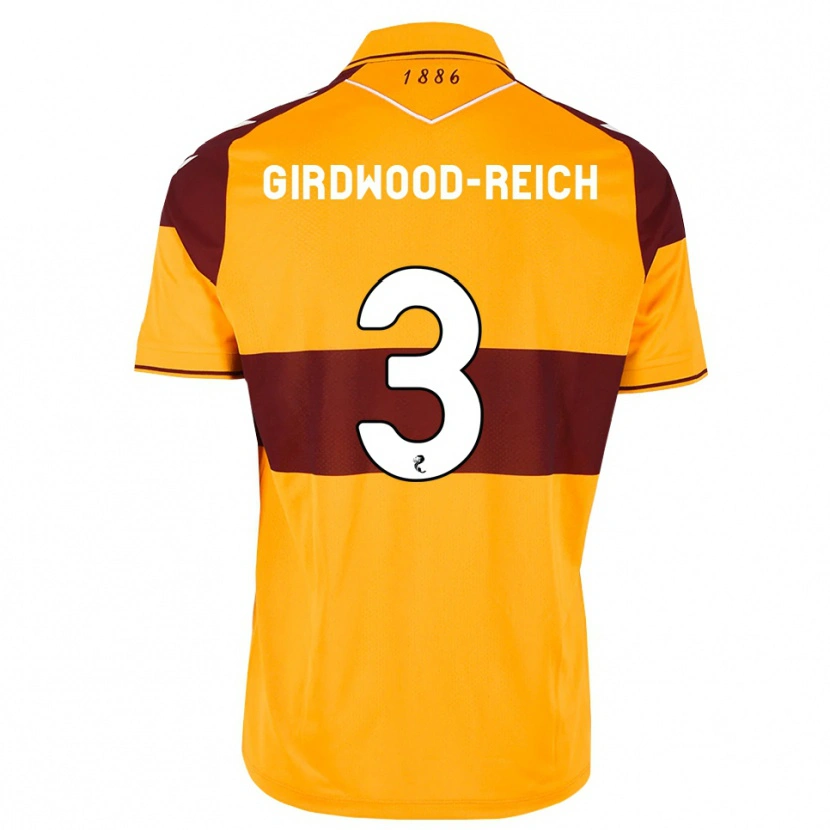 Danxen Mulher Camisola Jake Girdwood-Reich #3 Marrom Laranja Principal 2026/27 Camisa