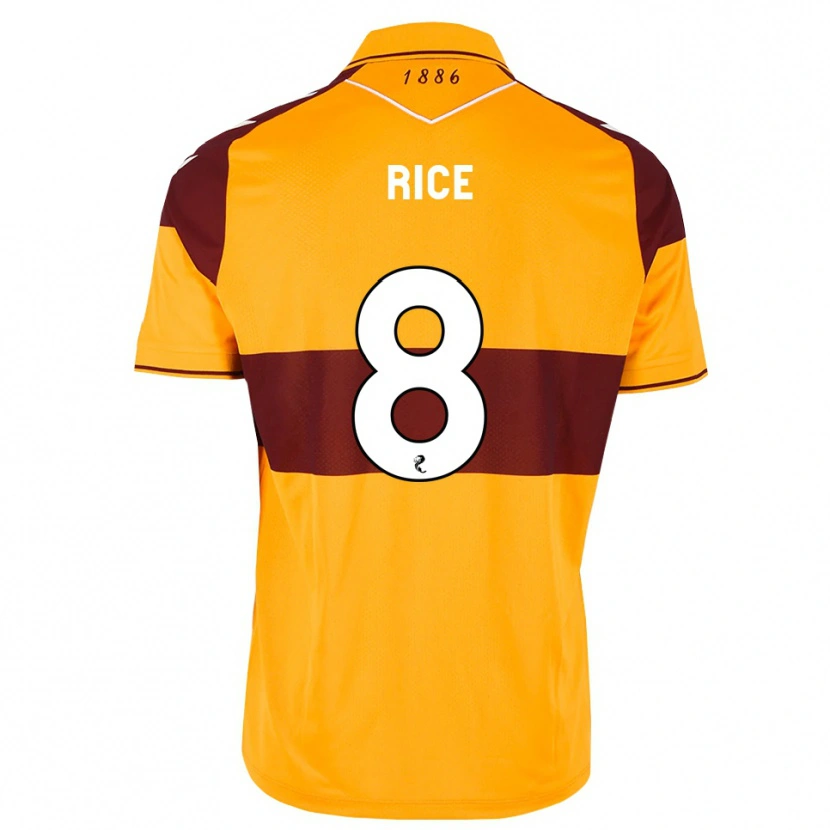 Danxen Mulher Camisola Katie Rice #8 Marrom Laranja Principal 2026/27 Camisa