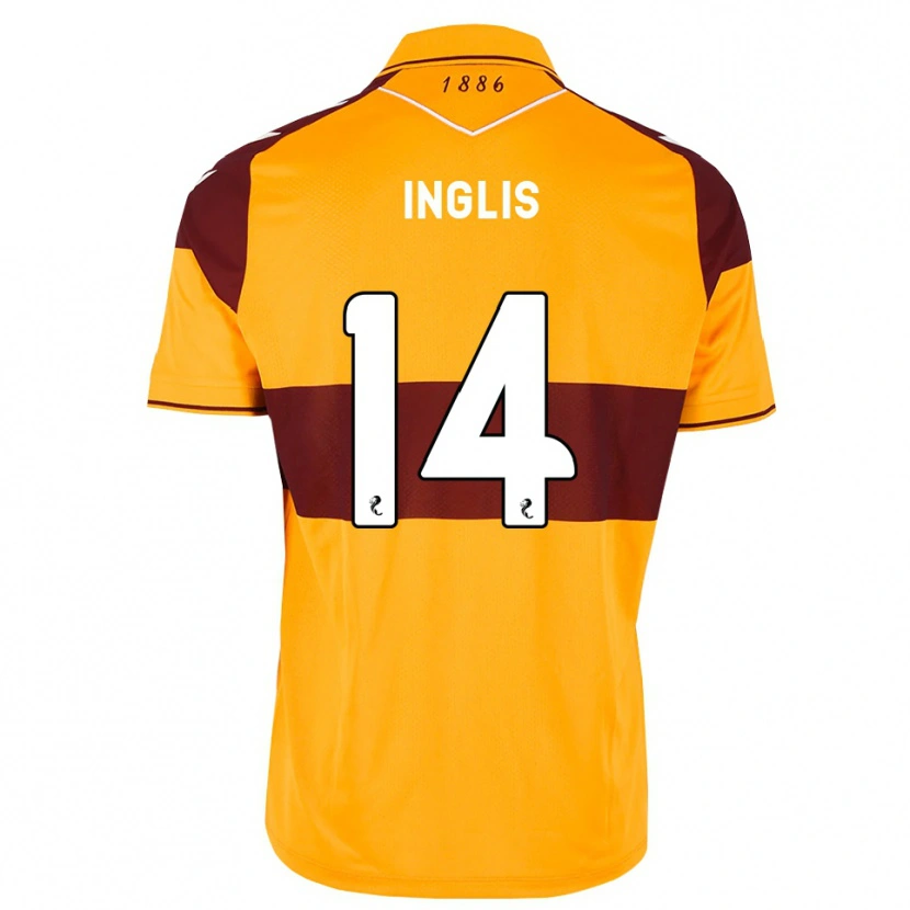 Danxen Mulher Camisola Gill Inglis #14 Marrom Laranja Principal 2026/27 Camisa