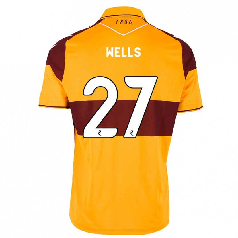 Danxen Mulher Camisola Dylan Wells #27 Marrom Laranja Principal 2026/27 Camisa