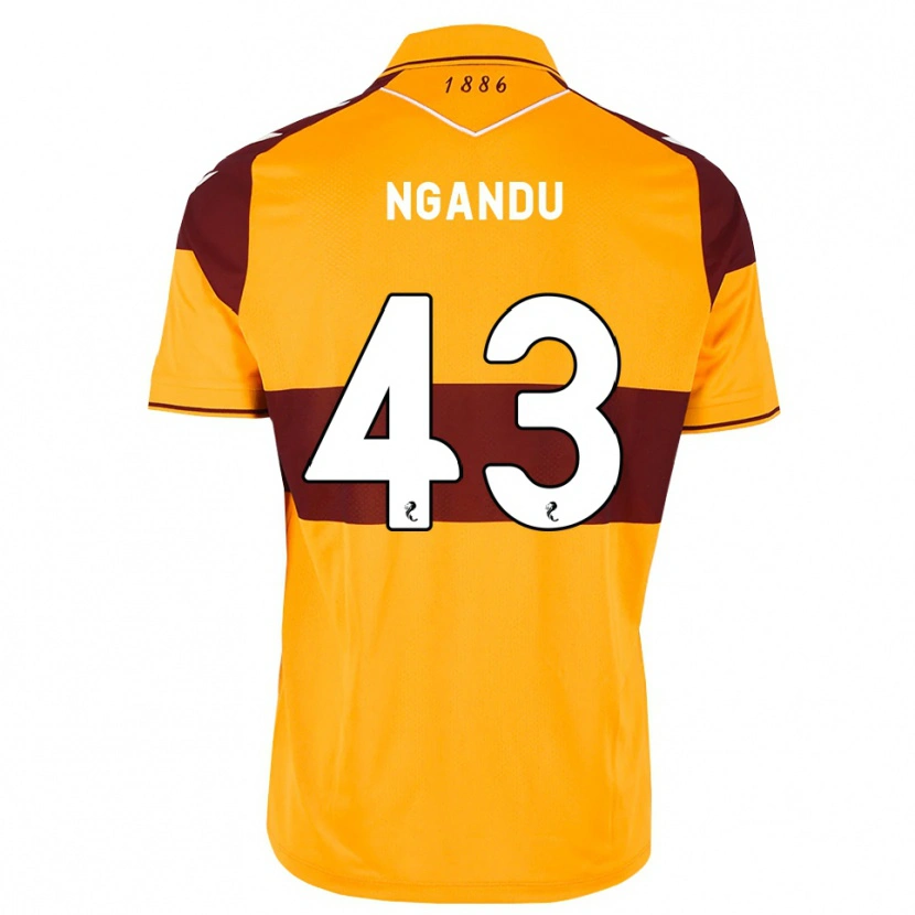 Danxen Mulher Camisola Samuel Ngandu #43 Marrom Laranja Principal 2026/27 Camisa