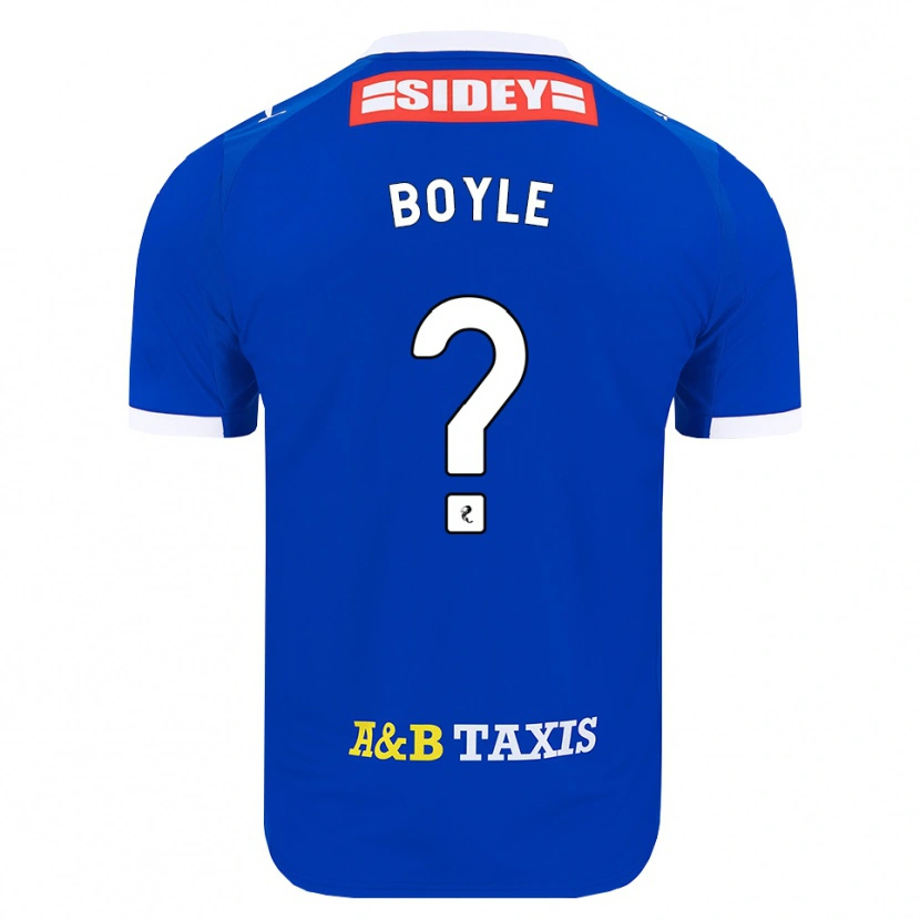 Danxen Mulher Camisola Callum Boyle #0 Azul Vermelho Amarelo Principal 2026/27 Camisa