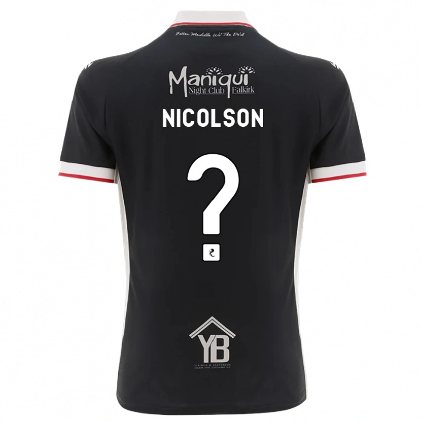 Danxen Mulher Camisola Amanda Nicolson #0 Preto Branco Vermelho Principal 2026/27 Camisa