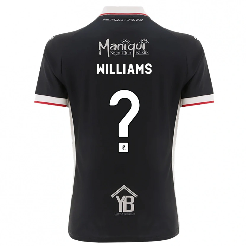 Danxen Mulher Camisola Cerys Williams #0 Preto Branco Vermelho Principal 2026/27 Camisa