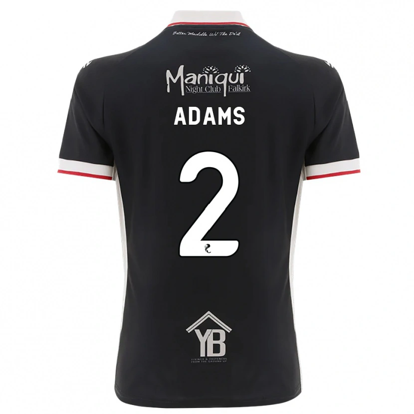 Danxen Mulher Camisola Keelan Adams #2 Preto Branco Vermelho Principal 2026/27 Camisa