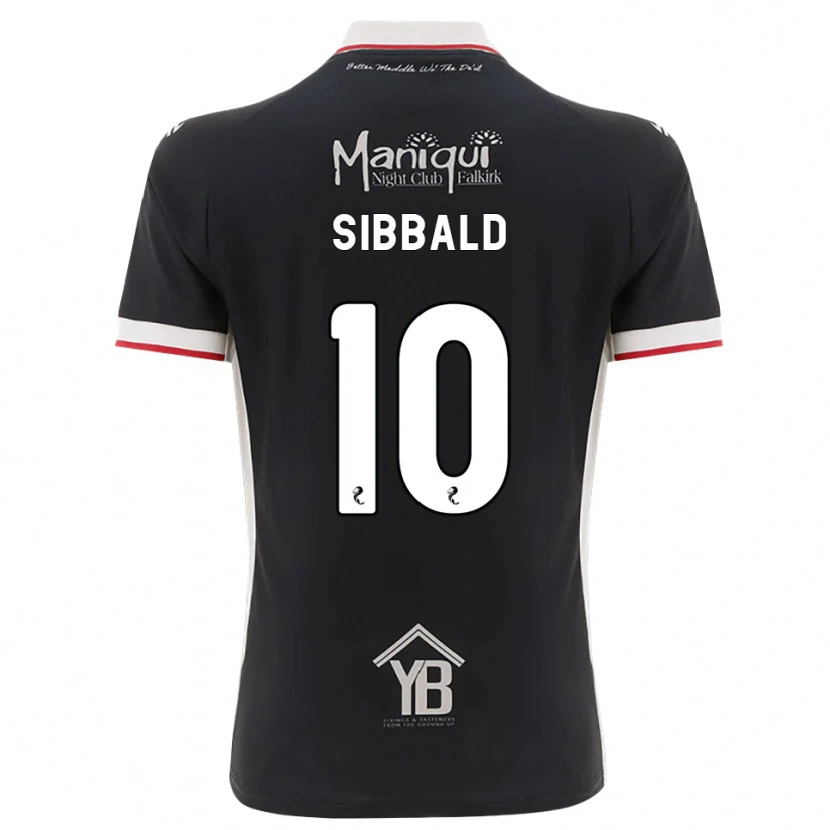 Danxen Mulher Camisola Craig Sibbald #10 Preto Branco Vermelho Principal 2026/27 Camisa