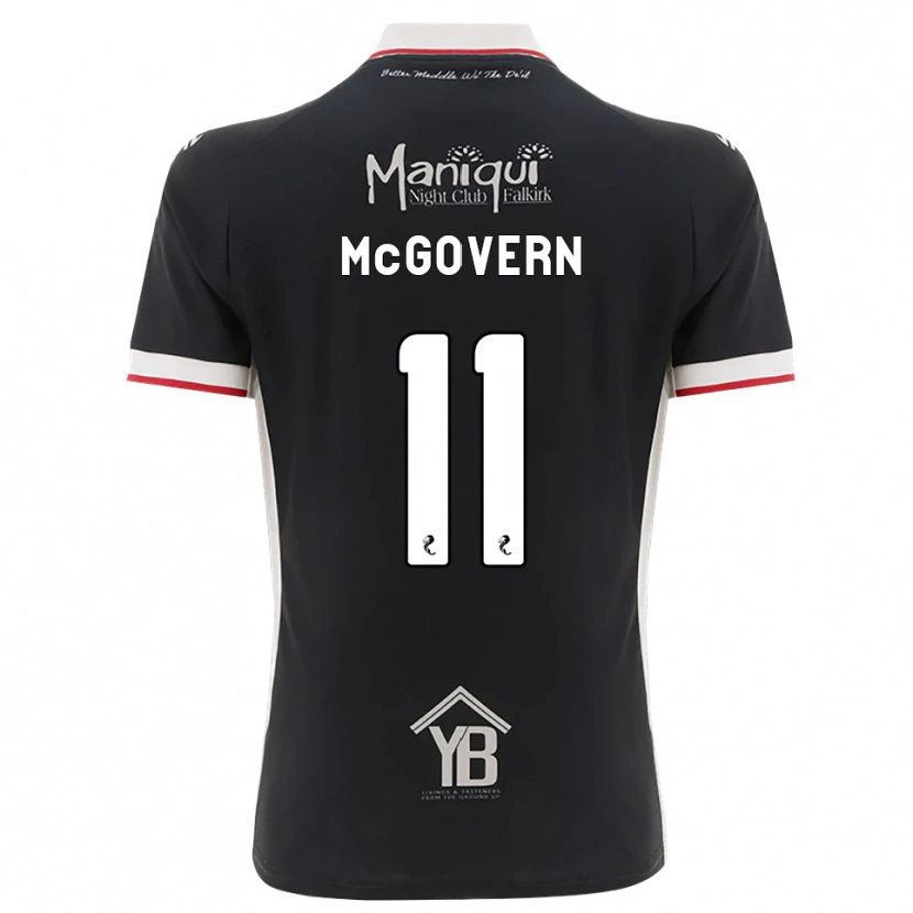 Danxen Mulher Camisola Paul Mcgovern #11 Preto Branco Vermelho Principal 2026/27 Camisa