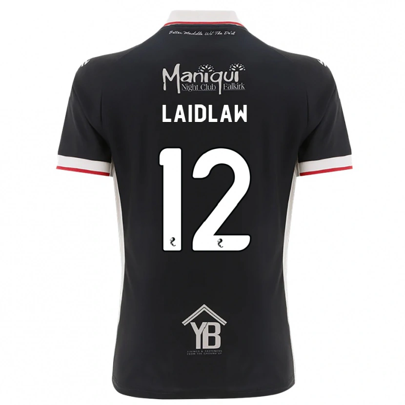 Danxen Mulher Camisola Ethan Laidlaw #12 Preto Branco Vermelho Principal 2026/27 Camisa
