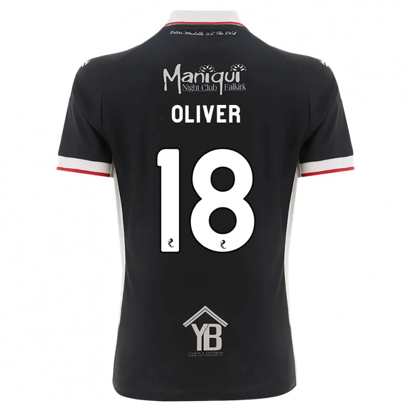 Danxen Mulher Camisola Gary Oliver #18 Preto Branco Vermelho Principal 2026/27 Camisa
