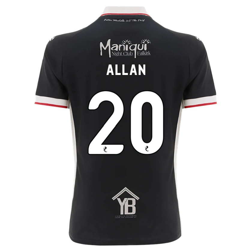 Danxen Mulher Camisola Connor Allan #20 Preto Branco Vermelho Principal 2026/27 Camisa