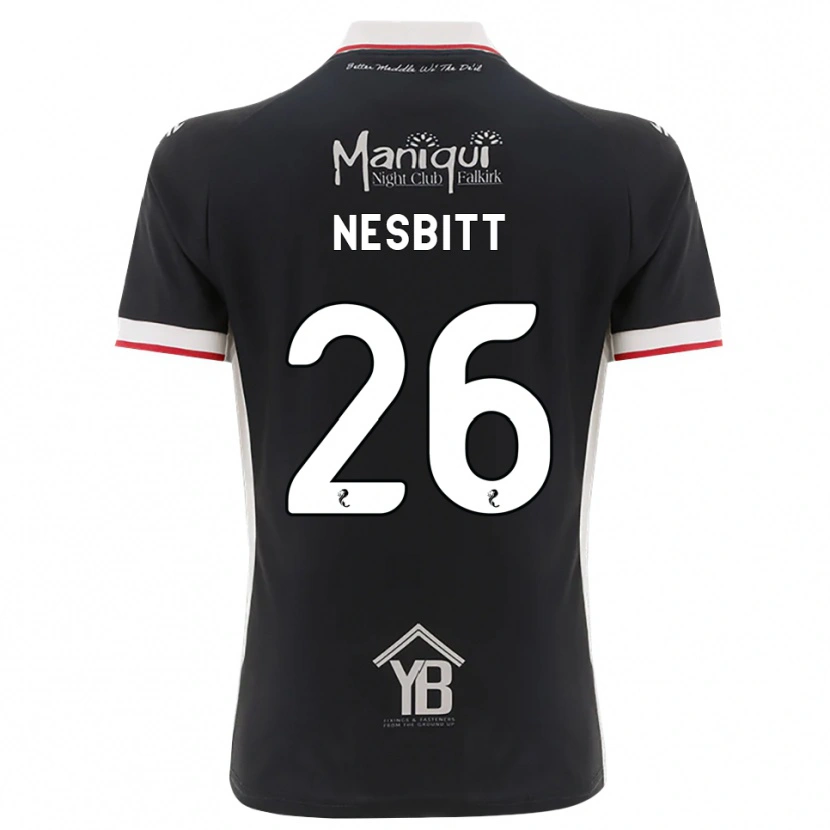 Danxen Mulher Camisola Aidan Nesbitt #26 Preto Branco Vermelho Principal 2026/27 Camisa