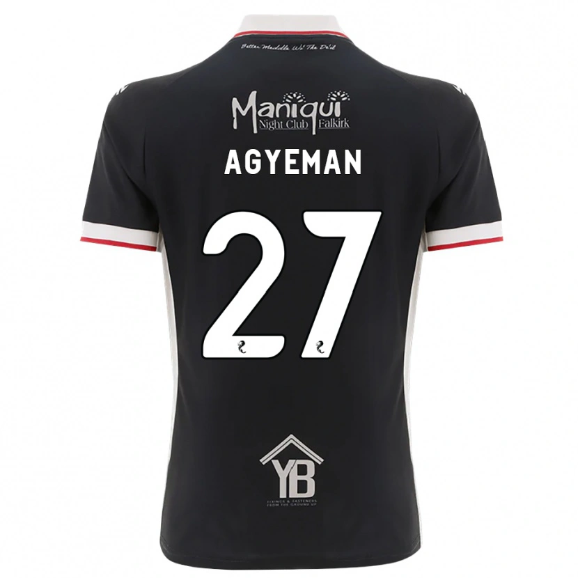 Danxen Mulher Camisola Alfie Agyeman #27 Preto Branco Vermelho Principal 2026/27 Camisa