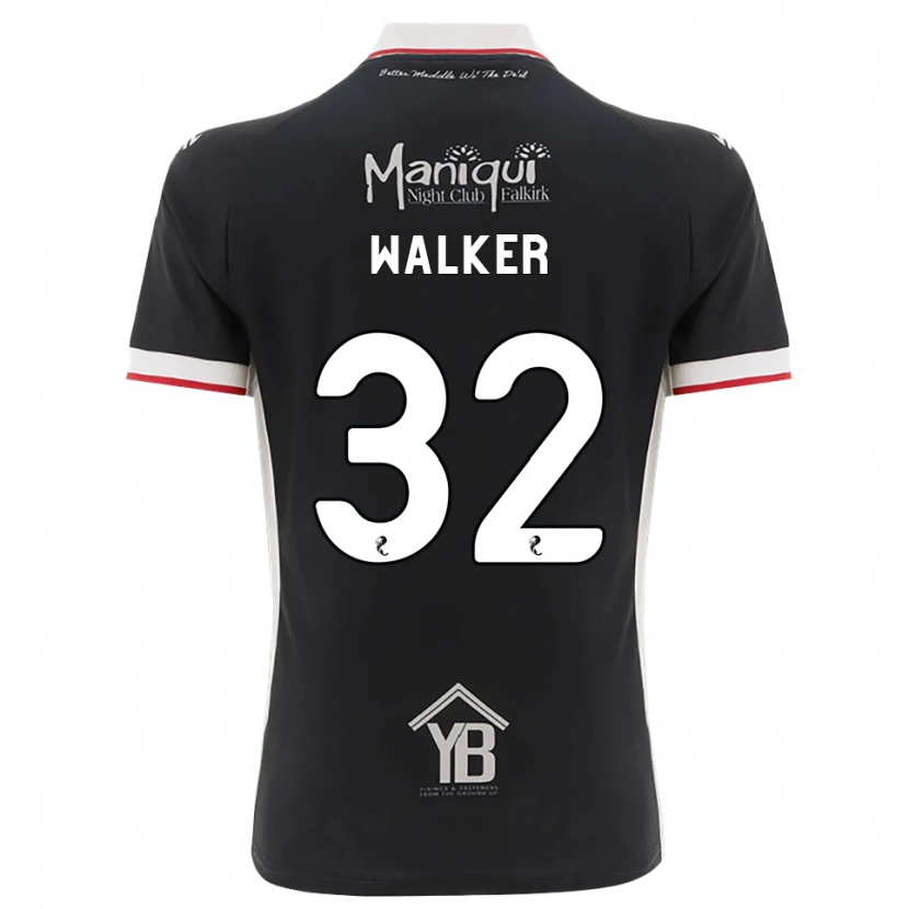 Danxen Mulher Camisola Rhys Walker #32 Preto Branco Vermelho Principal 2026/27 Camisa