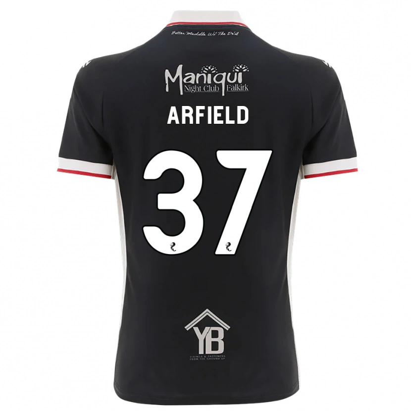 Danxen Mulher Camisola Scott Arfield #37 Preto Branco Vermelho Principal 2026/27 Camisa