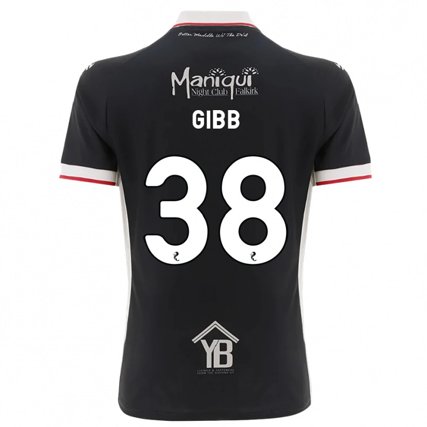 Danxen Mulher Camisola Thomas Gibb #38 Preto Branco Vermelho Principal 2026/27 Camisa